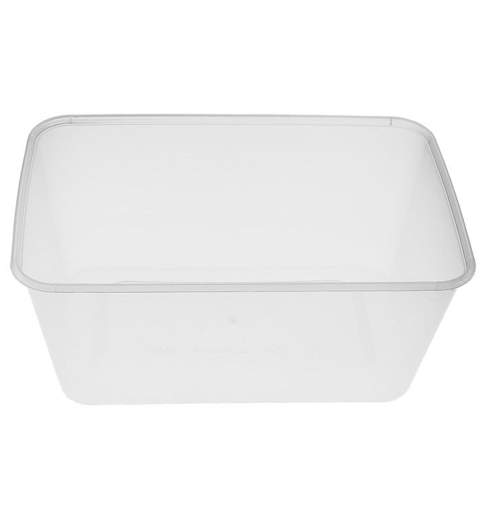 Tarrina Plastico Rectangular PP 1000ml (50 Uds)
