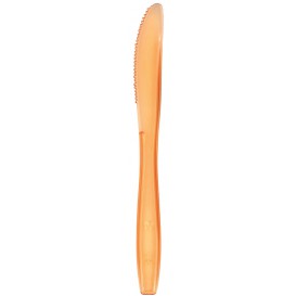 Cuchillo de Plastico PS Premium Naranja 190mm (1000 Uds)
