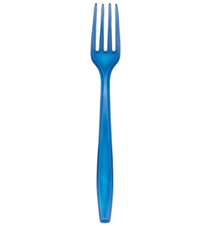 Tenedor de Plastico PS Premium Naranja 190mm (50 Uds)