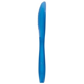 Cuchillo de Plastico PS Premium Azul 190mm (50 Uds)