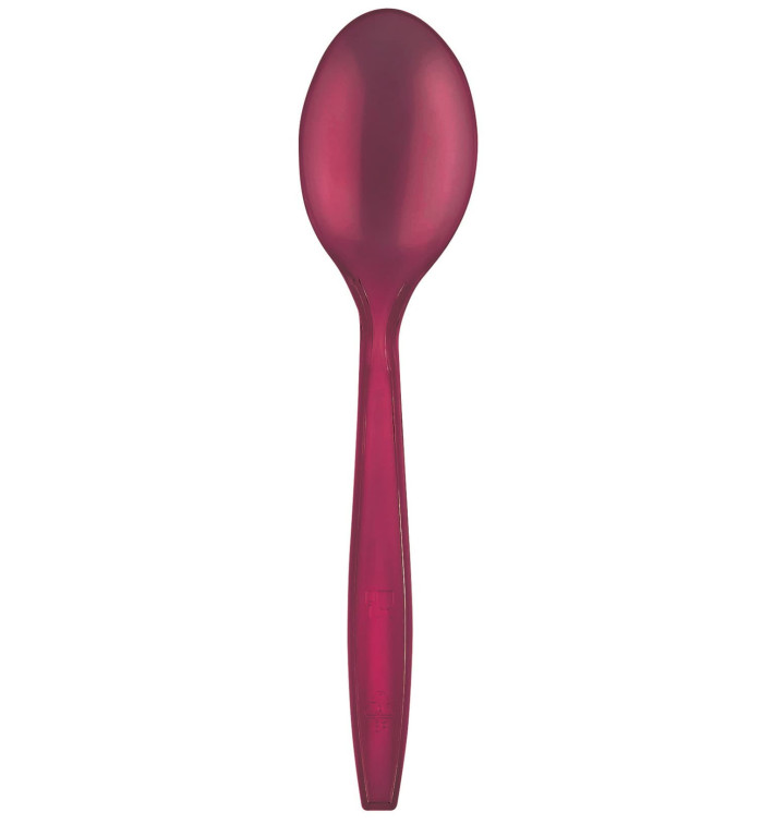 Cuchillo de Plastico PS Premium Burdeos 190mm (50 Uds)