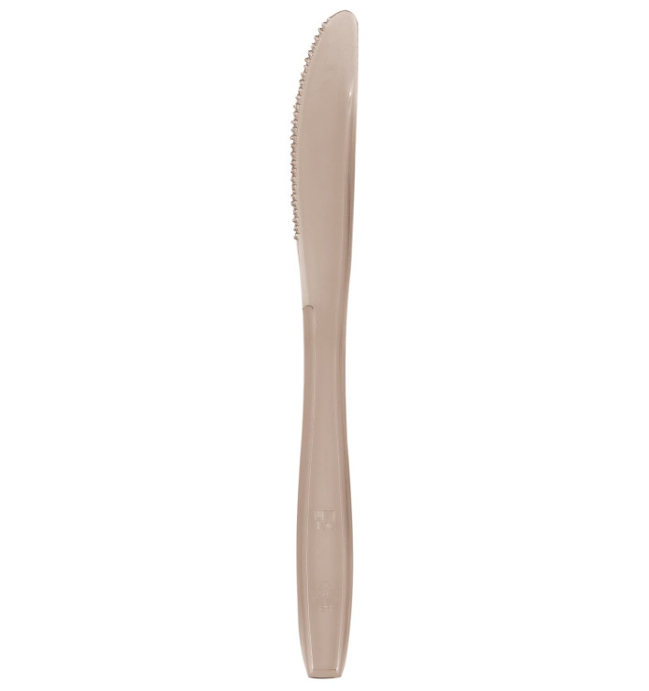 Cuchillo de Plastico PS Premium Beige 190mm (1000 Uds)