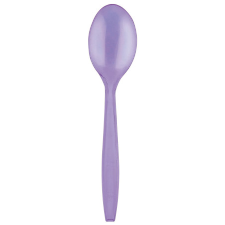 Cuchara de Plástico PS Premium Lila 190mm (50 Uds)