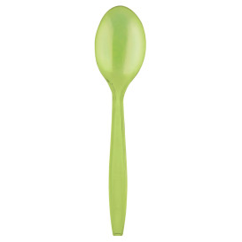 Cuchara de Plastico PS Premium Verde Lima 190mm (1000 Uds)