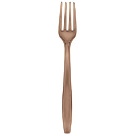 Tenedor de Plastico PS Premium Marron 190mm (1000 Uds)