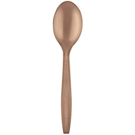 Cuchara de Plastico PS Premium Marron 190mm (1000 Uds)