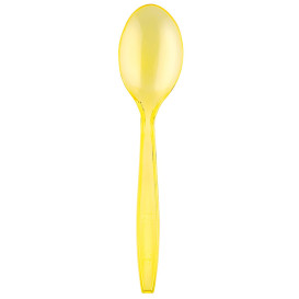 Cuchara de Plastico PS Premium Amarillo 190mm (50 Uds)