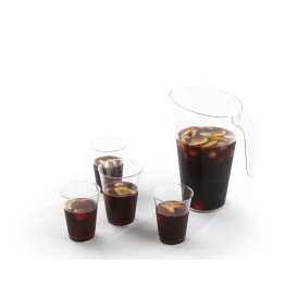 Vaso de Plastico PS Inyectado Transparente 250ml (25 Uds)