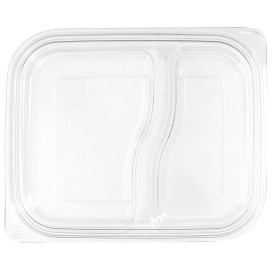 Tapa Plana Plástico para Envase PET 18x15cm (75 Uds)