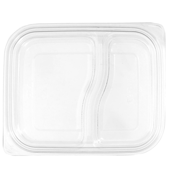 Tapa Plana Plástico para Envase PET 18x15cm (75 Uds)