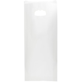 Bolsa Papel Blanco Asas Troqueladas 60g 18+6x32cm (50 Uds)