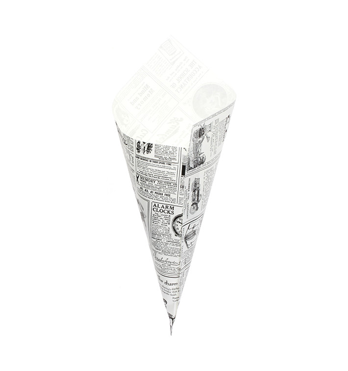 Cono de Papel Antigrasa Times 340mm 400g (1.000 Uds)