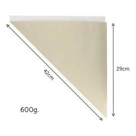 Cono de Papel Estraza Natural 420mm 600g (1.000 Uds)