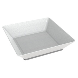 MiniPlato Hondo Caña de Azucar Blanco 6,5x6,5 cm (600 Uds)