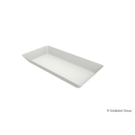 MiniBandeja de Caña de Azúcar Blanco 13x7cm (50 Uds)