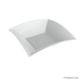 Plato Hondo Caña de Azucar Nice Blanco 180x180mm (50 Uds)