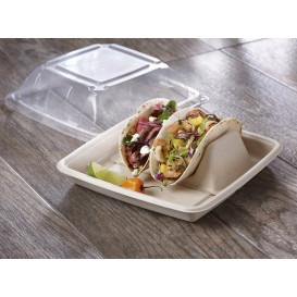 Soporte de Caña de Azucar para Tacos 18x11x5cm (75 Uds)