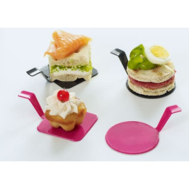 Plato Degustación "Gourmand" Frambuesa 4x4cm (600 Uds)