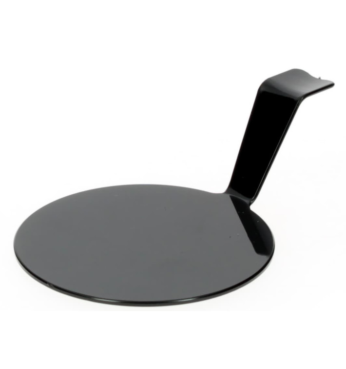 Plato Degustación "Gourmand" Negro Ø4,5x2cm (50 Uds)