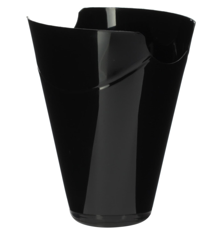 Envase Degustación "Click-Clack" PP Negro 80ml (400 Uds)