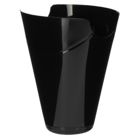 Envase Degustación "Click-Clack" PP Negro 180ml (20 Uds)