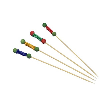 Pinchos de Madera Decorados Cordon 120 mm (960 Uds)