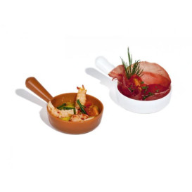 Mini Cazuela Degustación Plastico PP Ø9,8x1,8cm (50 Uds)