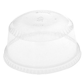 Tapa Cúpula Cerrada PET Cristal Ø9,8cm (50 Uds)