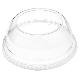 Tapa Cúpula Abierta PET Cristal Ø9,2cm (100 Uds)