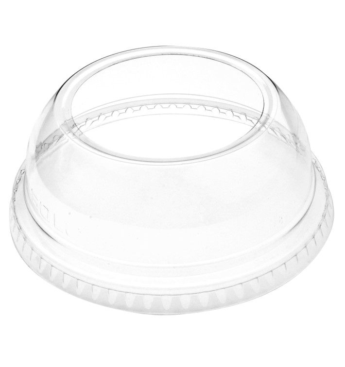 Tapa Cúpula Abierta PET Cristal Ø9,2cm (100 Uds)