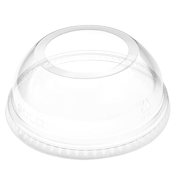 Tapa Cúpula Abierta PET Cristal Ø9,8cm (1000 Uds)