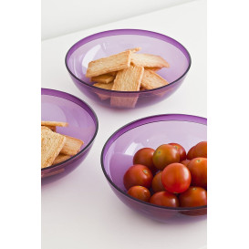 Bol de Plástico Berenjena 400ml Ø 14 cm (4 Uds)