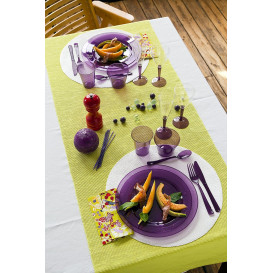 Copa de Plastico Vino Pie Bernejena 130ml (60 Uds)