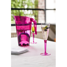 Copa de Plastico Cava Pie Frambuesa 100ml (72 Uds)