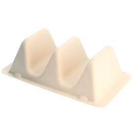 Soporte de Caña de Azucar para Tacos 18x11x5cm (75 Uds)