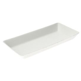 MiniBandeja de Caña de Azúcar Blanco 13x7cm (50 Uds)
