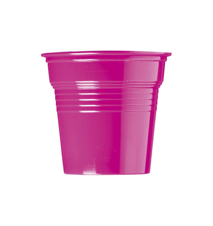 Vaso de Plástico PS Fucsia 80ml Ø5,7cm (1500 Uds)