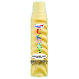 Vaso de Plástico PS Crema 80ml Ø5,7cm (50 Uds)