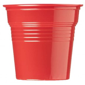 Vaso de Plástico PS Rojo 80ml Ø5,7cm (50 Uds)