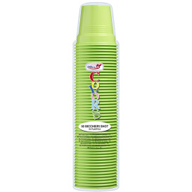 Vaso de Plástico PS Verde Lima 80ml Ø5,7cm (1500 Uds)