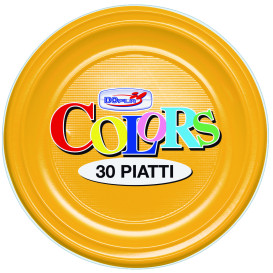 Plato de Plastico PS Llano Mango 220 mm (30 Uds)