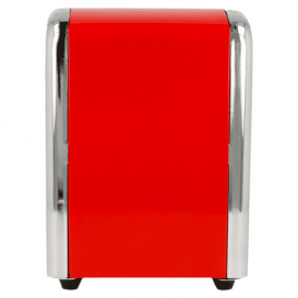 Dispensador Miniservis de Acero Rojo 10,5x9,7x14cm (12 Uds)