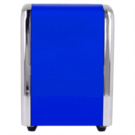Dispensador Miniservis de Acero Azul 10,5x9,7x14cm (12 Uds)