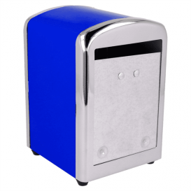 Dispensador Miniservis de Acero Azul 10,5x9,7x14cm (12 Uds)