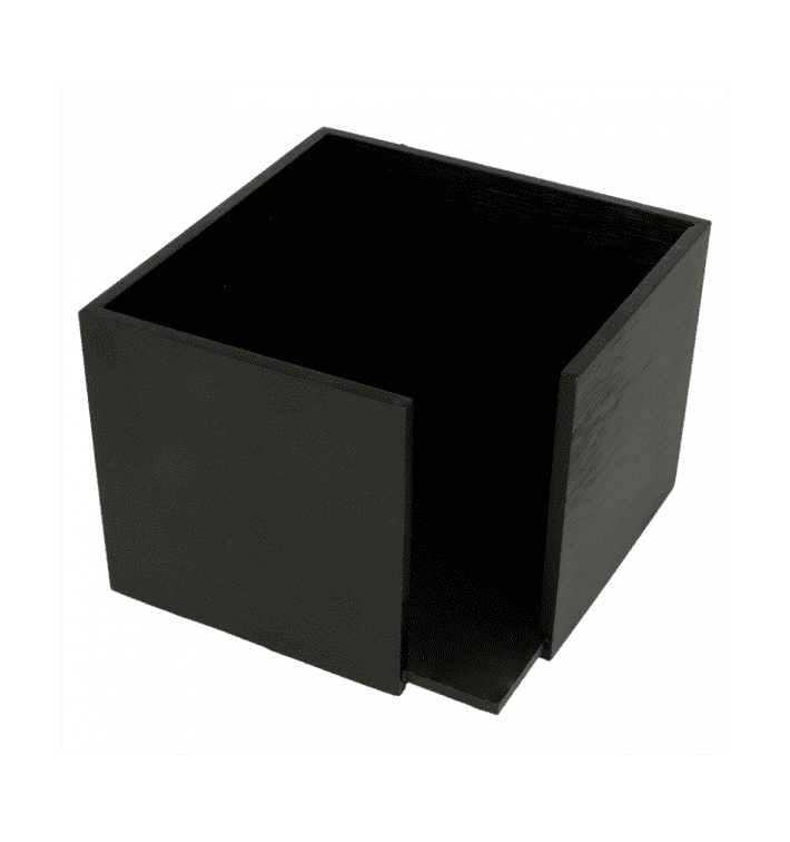 Servilletero Cocktail de Bambú Negro 13,5x13,5x10cm (1 Ud) Servilletero Cocktail de Bambú Negro 13,5x13,5x10cm (1 Ud)