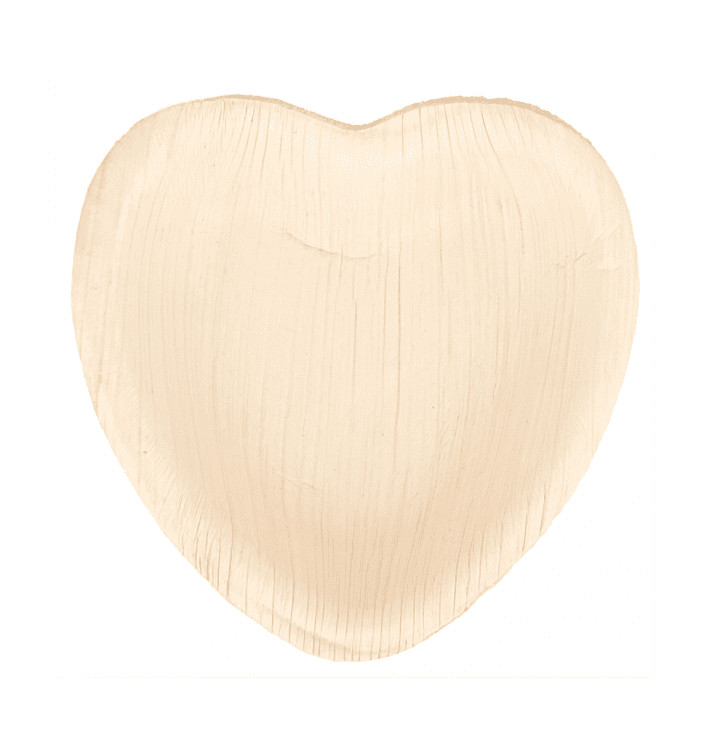 Plato Corazón Hoja de Palma 10x10x1,5cm (25 Uds) Plato Corazón Hoja de Palma 10x10x1,5cm (25 Uds)