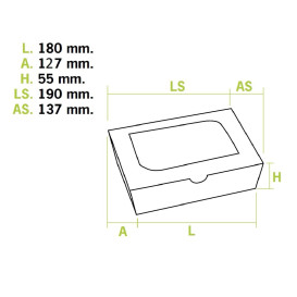 Envase de Carton Premium 18x12,7x5,5cm 1000ml (175 Uds)