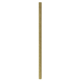 Pajita Recta de Papel Kraft Ø6mm 19,7cm (3000 Uds)