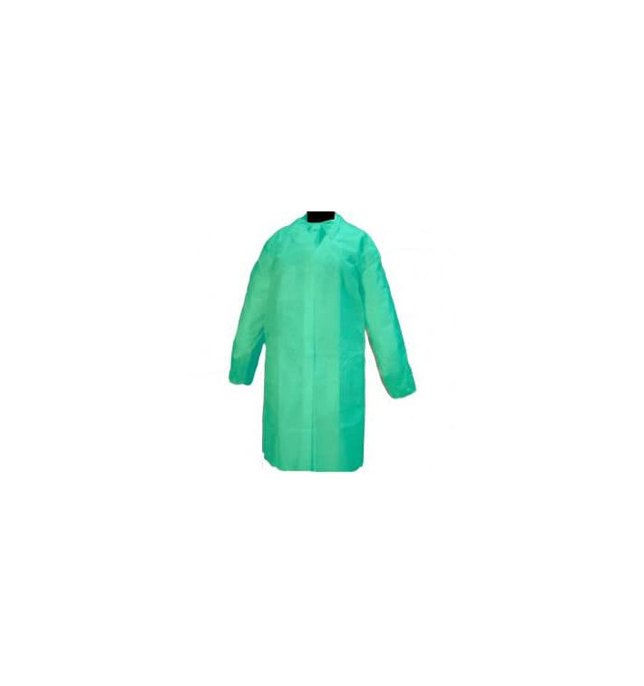 Bata Visita TST PP con Velcro y Sin Bolsillo Verde XL (100 Uds) Bata Visita TST PP con Velcro y Sin Bolsillo Verde XL (100 Uds)
