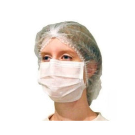 Mascarilla Rectangular con gomas TST Blanco 2C (2000 Uds)